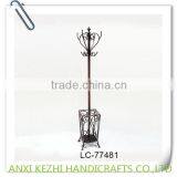 KZ8-06070 Modern Wrought Iron Metal Cloth Standing Model Coat Rack thumbnail-5