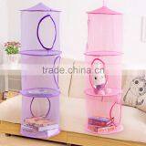 3 Shelf Layer Hanging Storage Basket Bags Net Kids Toy STuffed Plush Organizer Bag Bedroom Wall Door Closet thumbnail-3