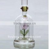 crystal art glass bottle shape flower