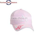 High quality customized pink baseball cap