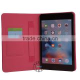 For apple iPad mini 4 Leather Case with Wallet and Stand Function
