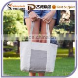 Cheap Wholesale Storage Jute Linen Shopping Foldable Light Fashion Tote Shoulder Bag