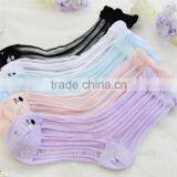 Black Yellow Cat Colorful Striped Liner Womans Decorative Socks thumbnail-1