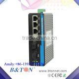2 Port Gigabit SM Dual Fibers+4RJ45 1000M Unmanaged Full Gigabit Industrial Ethernet Switch