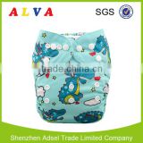 Alva Castle Pattern High Quality Printed Pocket Cloth Diapers Baby Cloth Diapers