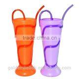 Plastic Cup With Straw for Kids thumbnail-1