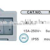 IP55 Waterproof 1 Pole 15a Socket
