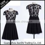 Free Sample New Fashion OEM Customized Sizes Latest Dress Patterns Party Wear Western Chiffon Dress for Lady thumbnail-1