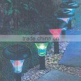 Set of 6 Solar Plastic Color Changing LED Stake Light SO2566R