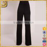Custom Hot Sexy Slimming Women Stretch Pants, New Arrival Women Black Flared Trousers thumbnail-5