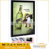 Beers advertising light box with Illuminated light guide panel light frame