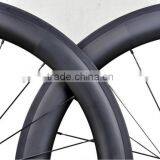 New Arrival Carbon Bicycle Clincher RimCarbon Aero Road Bike 60C Clincher Wheelset 60mm Clincher 60mm Stiffness Road Racing thumbnail-6