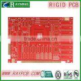 Double Sided PCB HASL + Gold Finger With Red Solder Mask