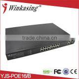 16 Port Gigabit POE Switch( 48v )YJS-POE16/B