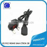 UK 230v ac 13 Amp Cable With 3 Prong