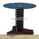 JT05-05 Pedestal Tea Table With Solid Wood in Living Room From JL&C Luxury Home Furniture NEW Designs 2015 (China Supplier) thumbnail-1