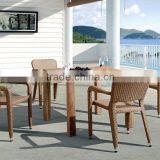 Evergreen Wicker Furniture - Patio Coffee Dining Set With PE Rattan Material