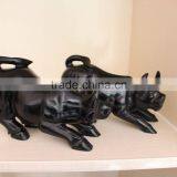 Natural Rock Black Obsidian Crystal Carving Cattle thumbnail-3