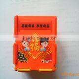 New Arrival Embossed Beautiful Flower Rubber Pen Holder thumbnail-3