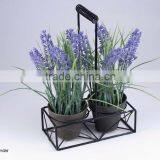 Artificial Flower Plastic Lavender Potted thumbnail-2
