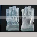 Low Price Cow Split Leather Rubberized Cuff Made In China Gloves thumbnail-1