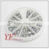 Round Box Package Color Nail Rhinestone for Nail Art thumbnail-2