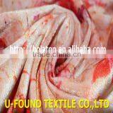 2015 Hot Sell 92% Polyester 8% Spandex Digital Print Maple Leaf Design on ks Spandex Velvet for Dress thumbnail-3