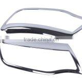 Car Head Lamp Cover 2 Pcs ABS Chrome For Renault Kwid 2016 Accessories thumbnail-1