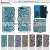 Best Selling Mobile Cell Phone Diamond Leather Case For Sony M5
