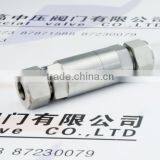 High pressure stainless steel male China check valve supplier