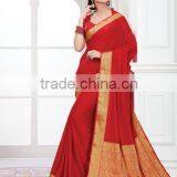 Red Kanchipuram Silk Trendy Saree thumbnail-4