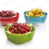 2015 Original New Design Double Desk Plastic Stackable Fruit and Salad Bowl Set thumbnail-6