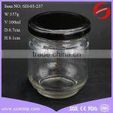 160ml Clear Glass Bee Honey Jar With Cap for Storage thumbnail-6