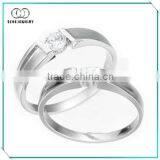 Top Quality 925 Sterling Silver Plain Couple Rings thumbnail-1