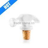 White Color Glazed Porcelain Bottle Stopper for Sale thumbnail-1