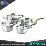 8 Pcs Cookware Sets Saucepan and Casserole Kitchen Set Cooking Pot Stainless Steel