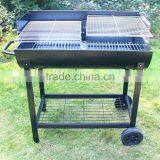 Large Barrel BBQ Grill Trolley thumbnail-3