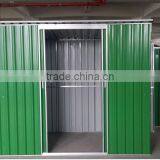 Outdoor DIY Product Sloping Roof Sliding Door Metal Green Sheds With Low Price thumbnail-4