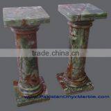 NATURAL DARK GREEN ONYX PEDESTALS thumbnail-3