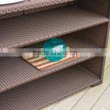 TG15-0200 Garden Furniture 7 Pieces Rattan Bar Table and Chair Set thumbnail-4