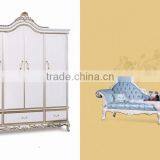 French Rococo Wardrobe, European Royal Bedroom Wardrobe Furniture thumbnail-1