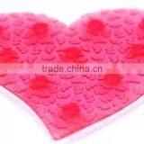 Heart Non-Slip PVC Mini Bath Mats,Heart PVC Anti Slip Bath Tub Appliques W/suction Cup, Customized Pvc Mini Bathroom Mat thumbnail-1