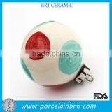 Custom Color Christmas Ornaments Ceramic Ball thumbnail-2