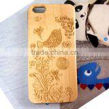 Engraving Custom Pattern Wood Phone Cover Bamboo Mobile Phone Case for IPhone 5S SE thumbnail-3