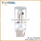 Corner Mounted Shower Caddy, Plastic Bathroom Shelf, Bathroom Rack thumbnail-1