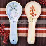 Wholesale Promotional Ceramic Fashionable Spoon Rest With Decal Printing thumbnail-2