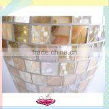 Table Centerpiece Handmade Golden Stemmed Antique Art Deco Glass Vases thumbnail-3