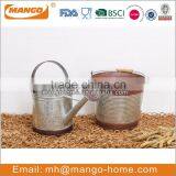 Latest Design Set of 3 Vintage Oval Metal Garden Planter thumbnail-2