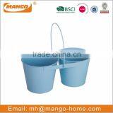 Colorful Powder Coating Ripples Iron Flower Pot thumbnail-4