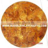 Round Tiger Eye Table Tops, Semi Precious Table Top thumbnail-1
